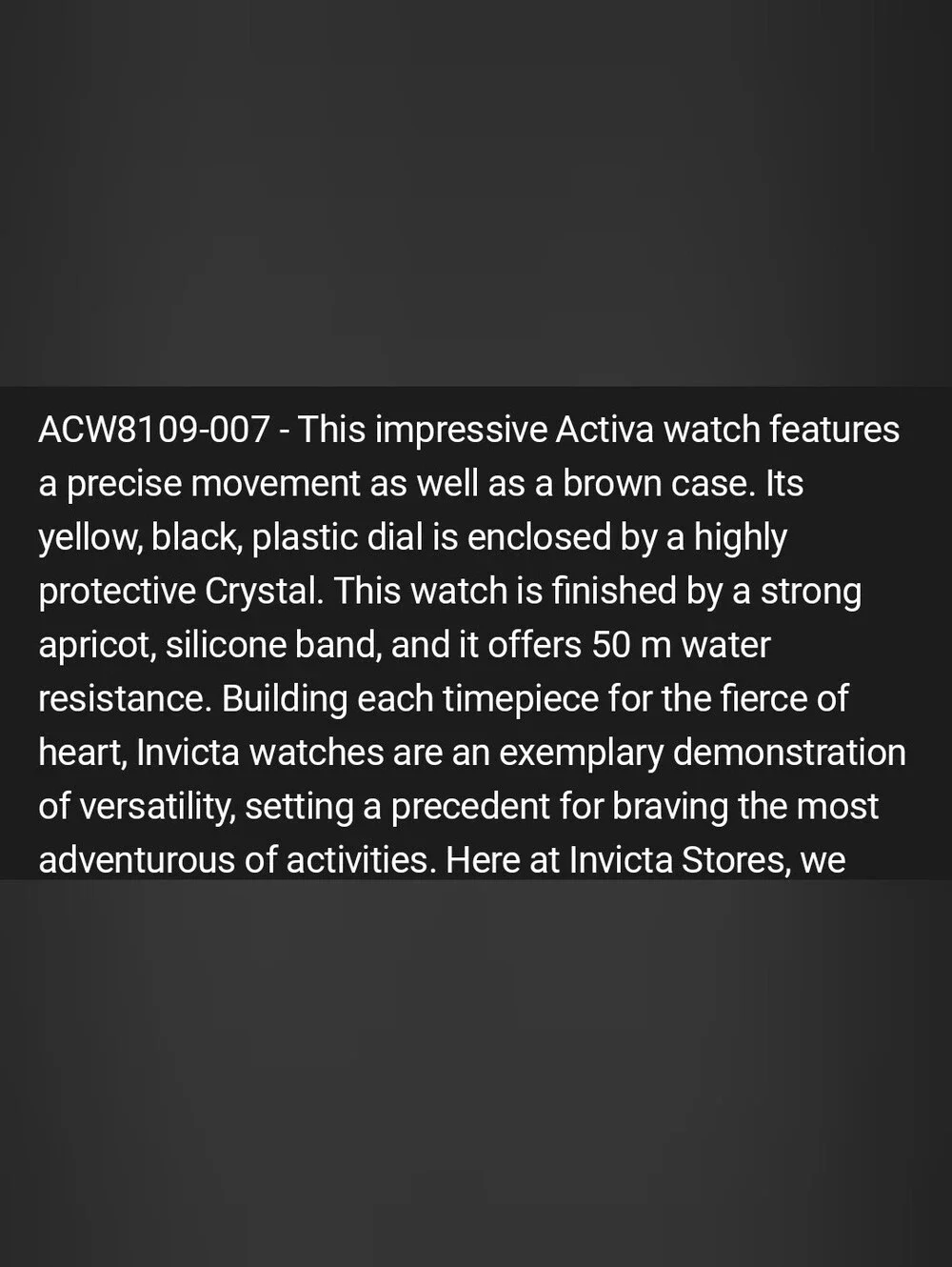 Activa Vion X Invicta Digital Essentials Men's Watch - 45mm. Apricot ACW8109-00